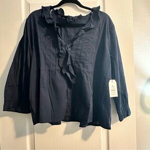 NWT time and tru ruffle top